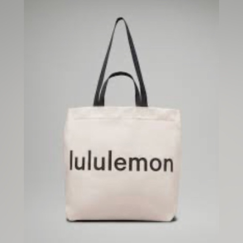 Lululemon double handle canvas tote